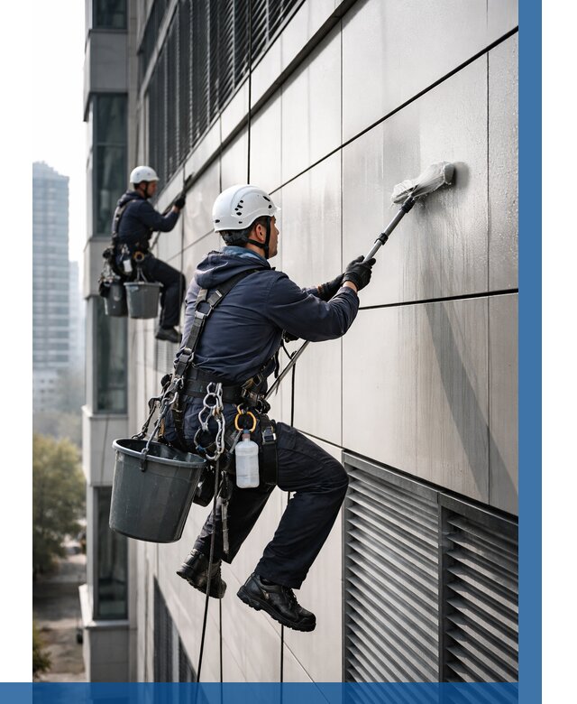 Мойка вентилируемого фасада в Прокопьевске от 258 р. | ВЫСОТНИК-Прк