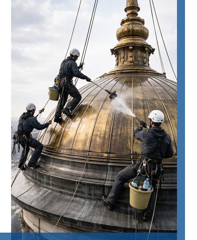 Мойка куполов и шпилей в Прокопьевске от 8270 р. - заказать | ВЫСОТНИК-Прк