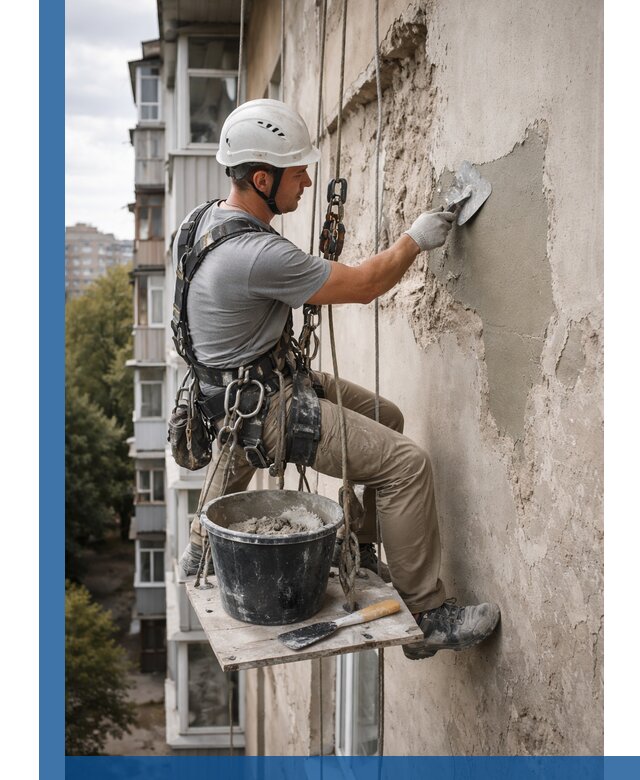 Восстановление фасадной штукатурки в Прокопьевске с гарантией качества