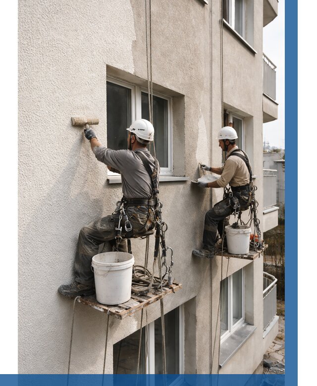 Нанесение короеда на фасад в Прокопьевске от 465 р. | ВЫСОТНИК-Прк