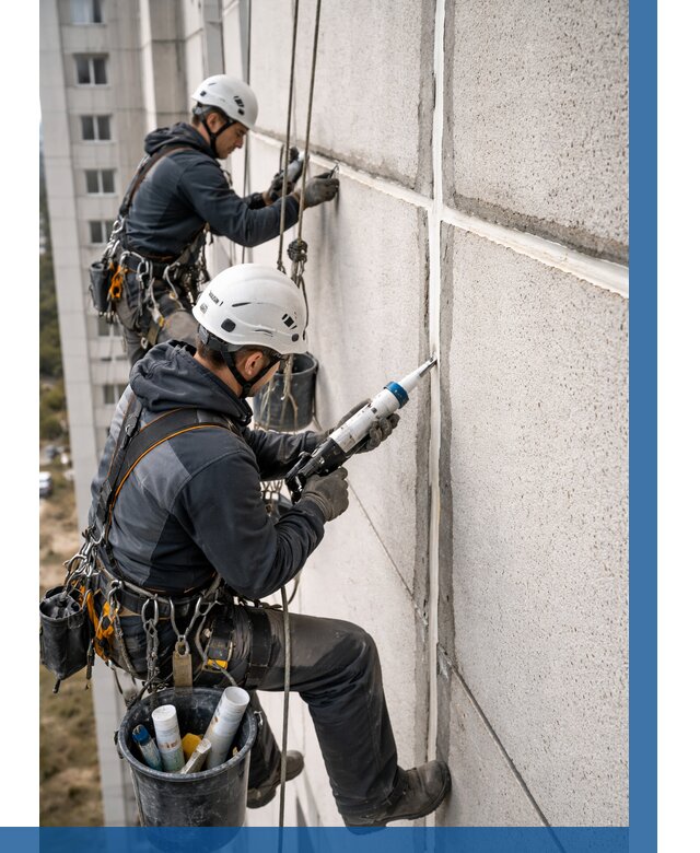 Герметизация межпанельных швов в Прокопьевске от 724 р. | ВЫСОТНИК-Прк