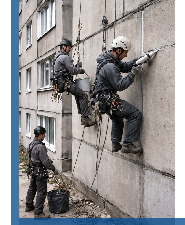 Герметизация межпанельных швов в Прокопьевске с гарантией герметичности