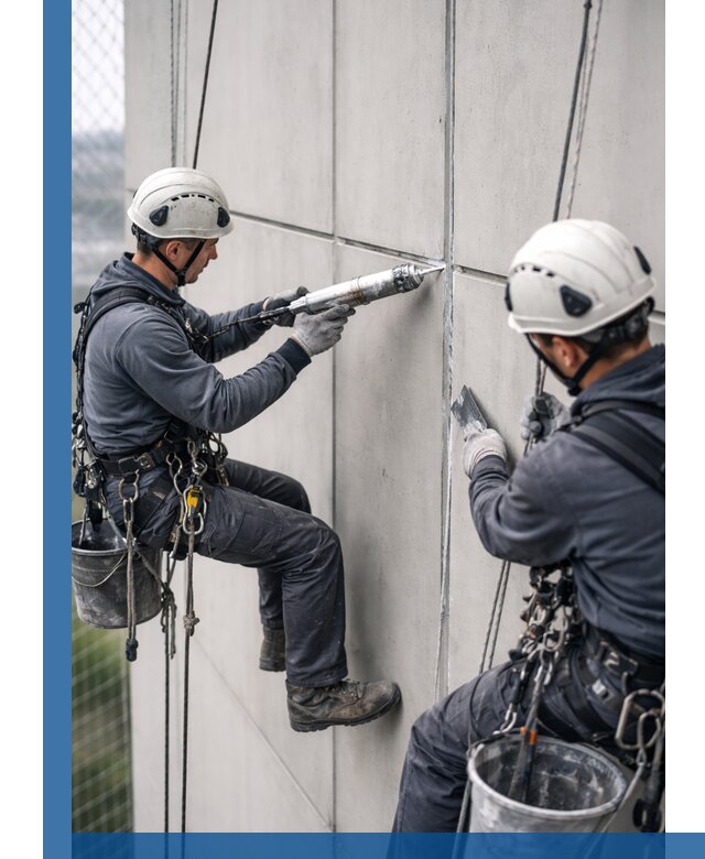 Первичная герметизация швов фасадов и кровель в Прокопьевске