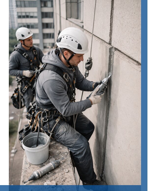 Ремонт деформационных швов здания в Прокопьевске от 1034 р. | ВЫСОТНИК-Прк