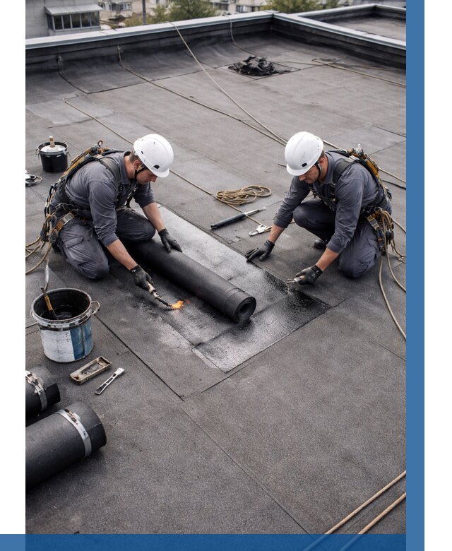 Ремонт мягкой кровли под ключ в Прокопьевске от 724 р. | ВЫСОТНИК-Прк