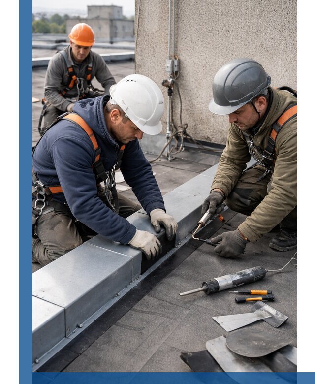 Ремонт кровельных примыканий в Прокопьевске профессионально