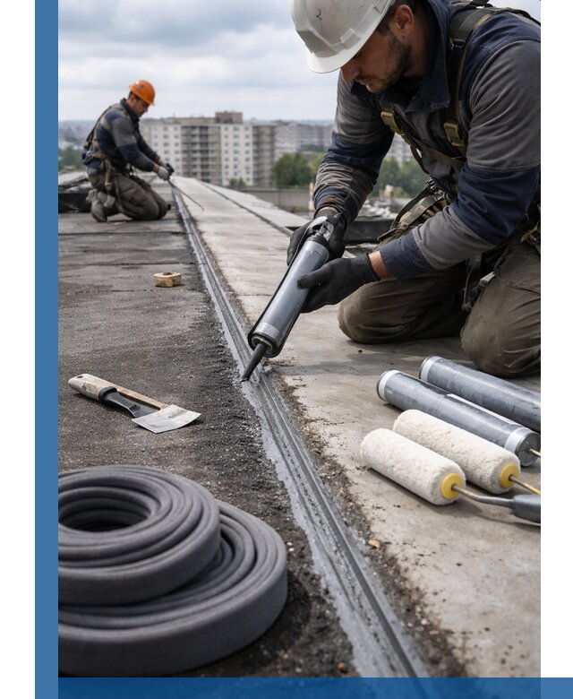 Герметизация швов кровли в Прокопьевске с гарантией герметичности