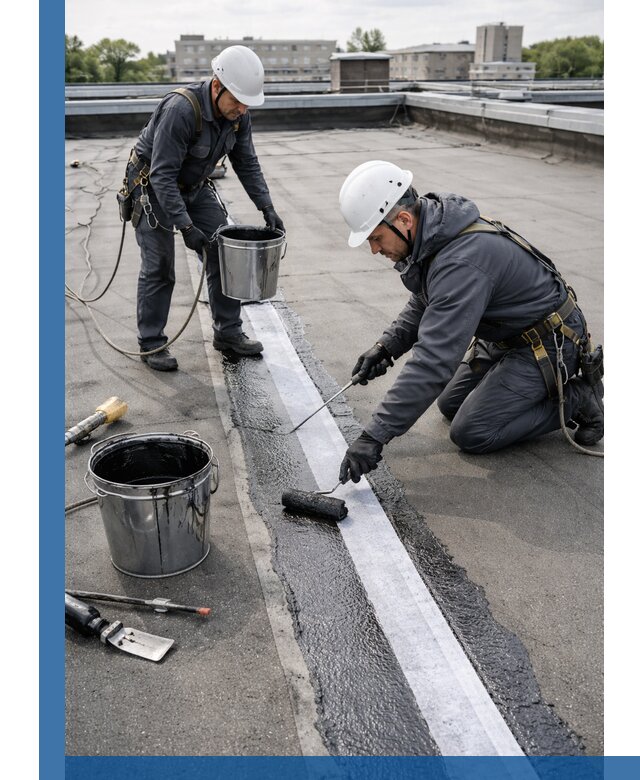 Гидроизоляция кровли мастикой в Прокопьевске надежная защита