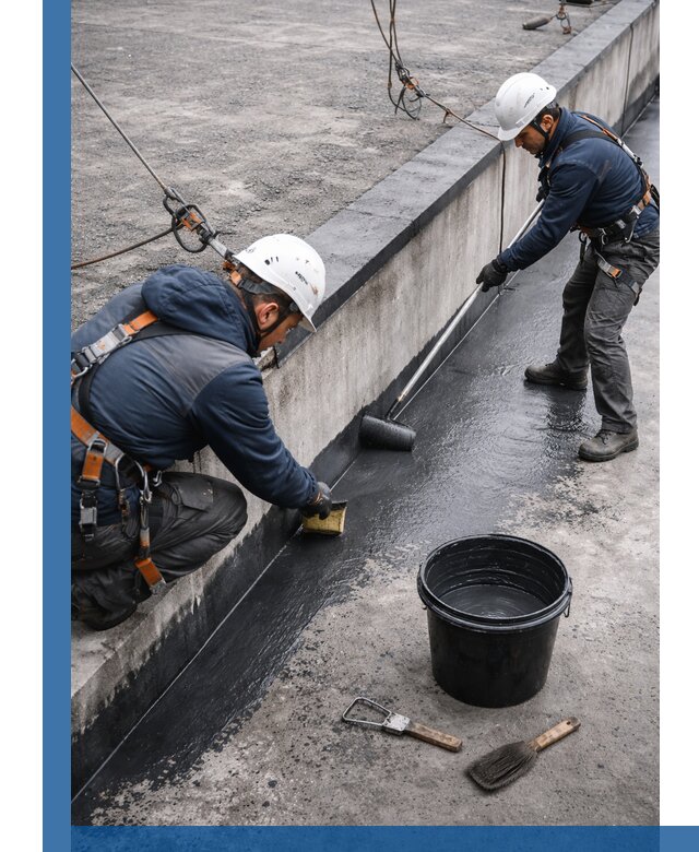 Гидроизоляция кровли жидкой резиной профессионально в Прокопьевске