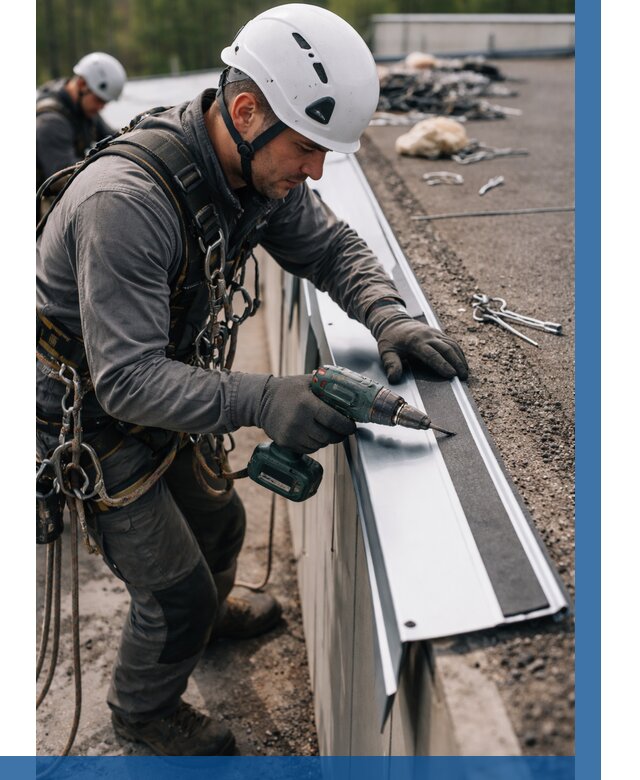 Монтаж капельника на кровле в Прокопьевске от 310 р. | ВЫСОТНИК-Прк