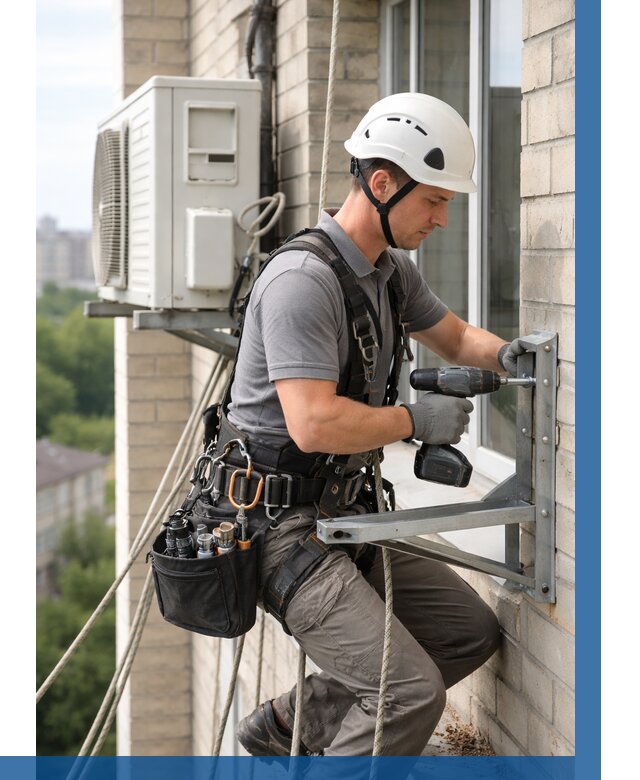 Установка кронштейнов кондиционера в Прокопьевске от 3618 р. | ВЫСОТНИК-Прк