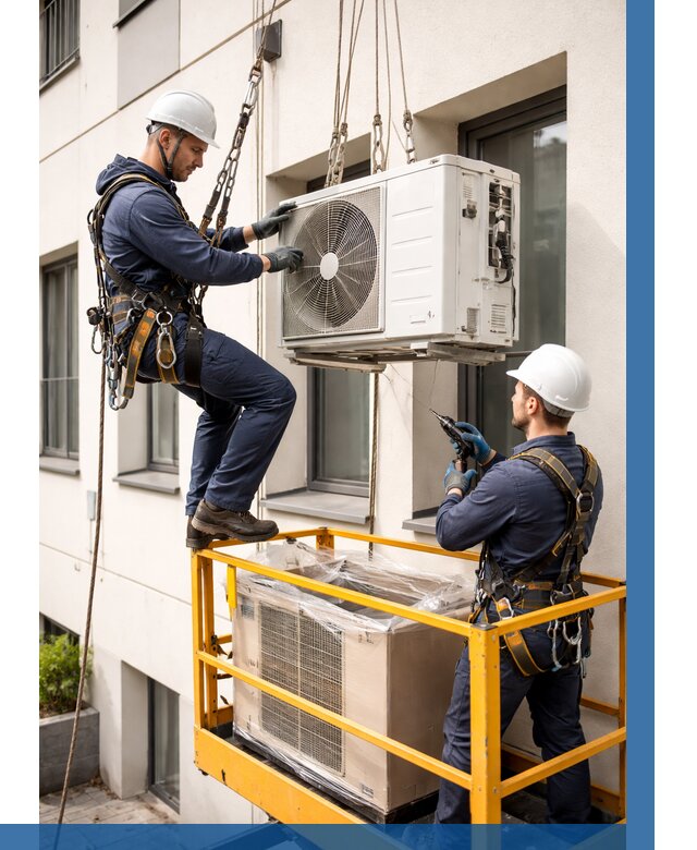 Демонтаж внешнего блока кондиционера в Прокопьевске от 3618 р. | ВЫСОТНИК-Прк