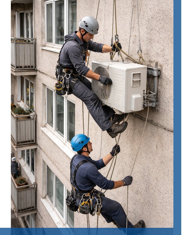 Перенос внешнего блока кондиционера в Прокопьевске от 9303 р.| ВЫСОТНИК-Прк