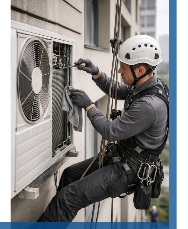 Обслуживание внешнего блока кондиционера в Прокопьевске от 2791 р.ВЫСОТНИК-Прк