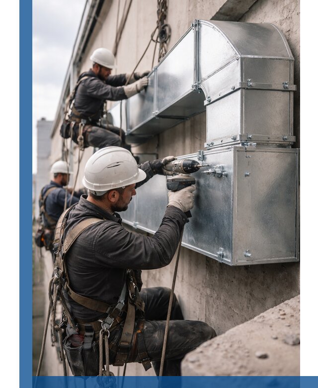 Профессиональный монтаж вентиляционных коробов в Прокопьевске под ключ