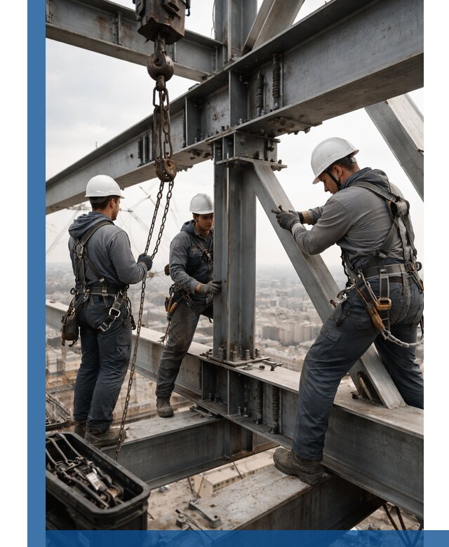 Профессиональный монтаж металлоконструкций на высоте в Прокопьевске