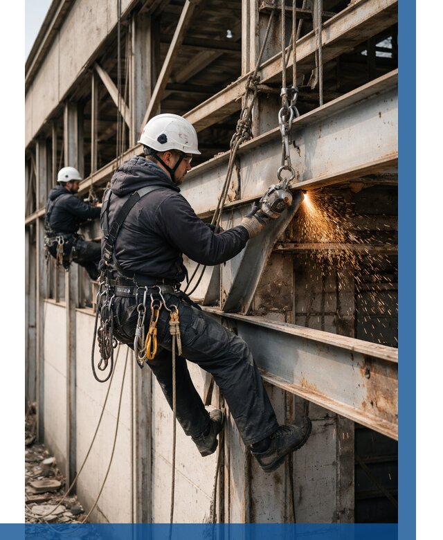 Демонтаж металлоконструкций на высоте в Прокопьевске от 6719р. |ВЫСОТНИК-Прк