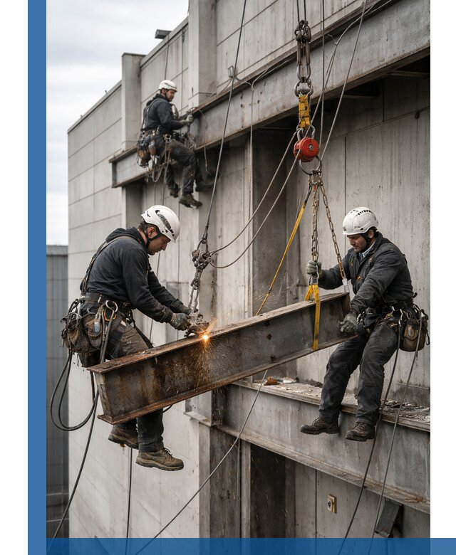 Демонтаж металлоконструкций на высоте в Прокопьевске под ключ