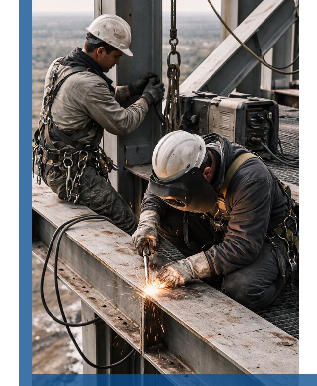 Высотные сварочные работы в Прокопьевске для промышленных объектов