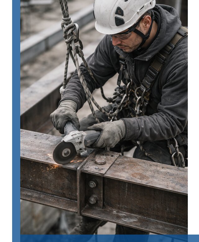 Резка металла на высоте в Прокопьевске для зданий и конструкций