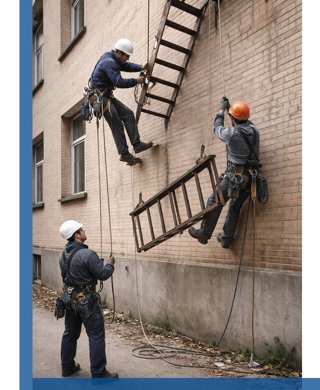 Демонтаж пожарной лестницы в Прокопьевске быстро и безопасно