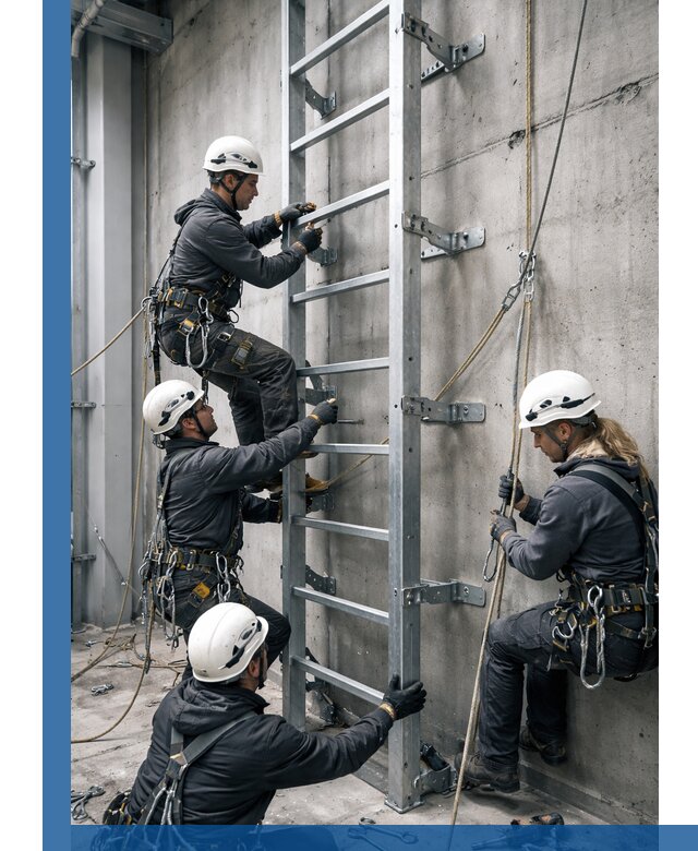 Монтаж металлических лестниц в Прокопьевске под ключ со гарантией