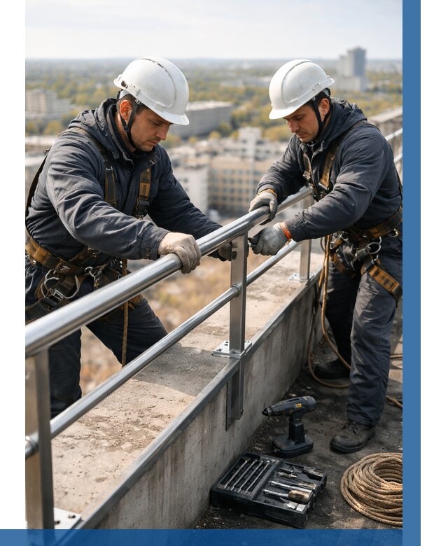 Монтаж перил на высоте в Прокопьевске от 2584 р. | ВЫСОТНИК-Прк