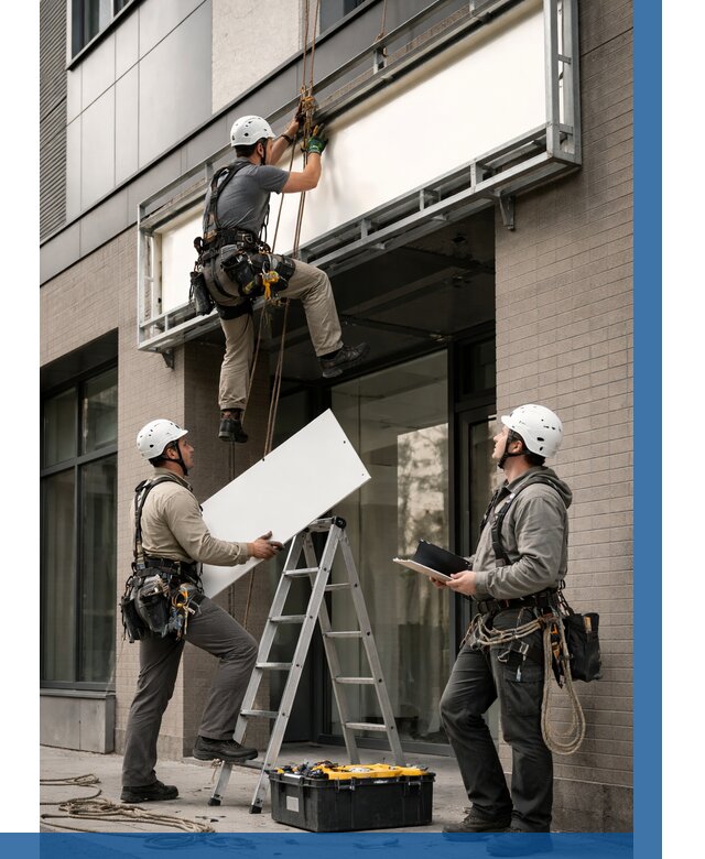 Монтаж светового короба в Прокопьевске от 6719 р. | ВЫСОТНИК-Прк