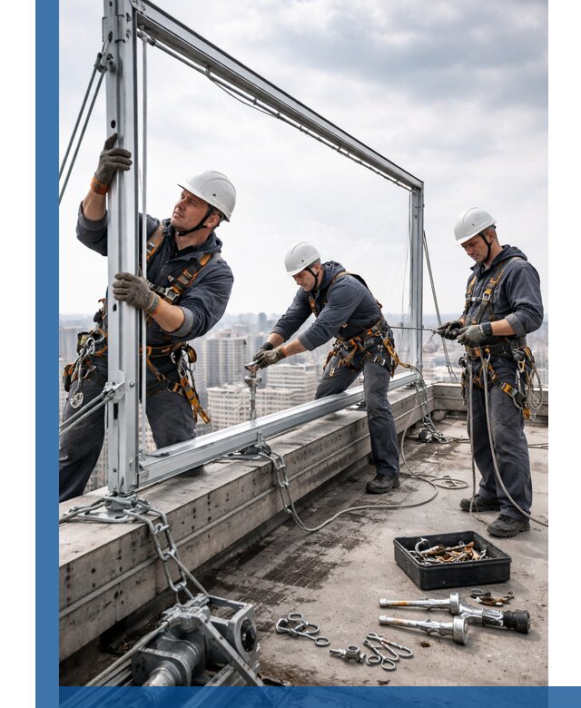 Монтаж крышных рекламных конструкций под ключ в Прокопьевске