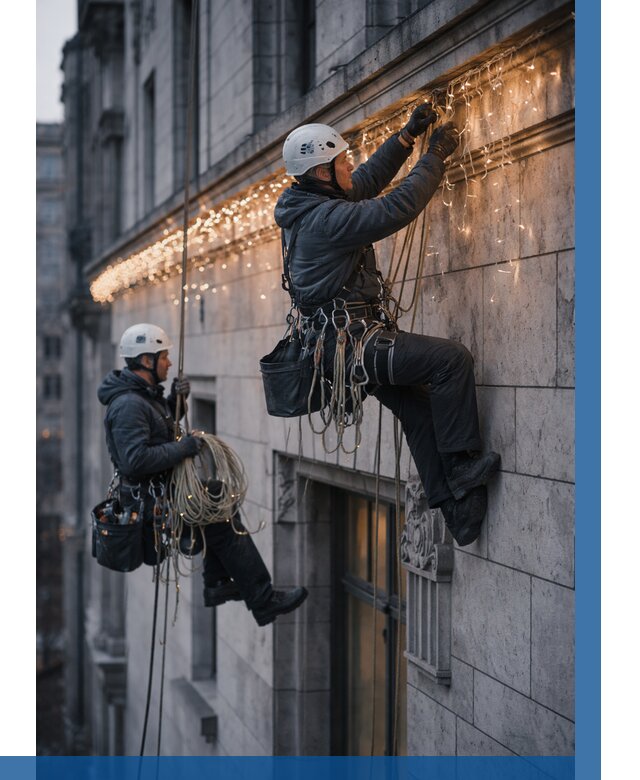 Монтаж новогодней иллюминации в Прокопьевске от 8786 р. | ВЫСОТНИК-Прк