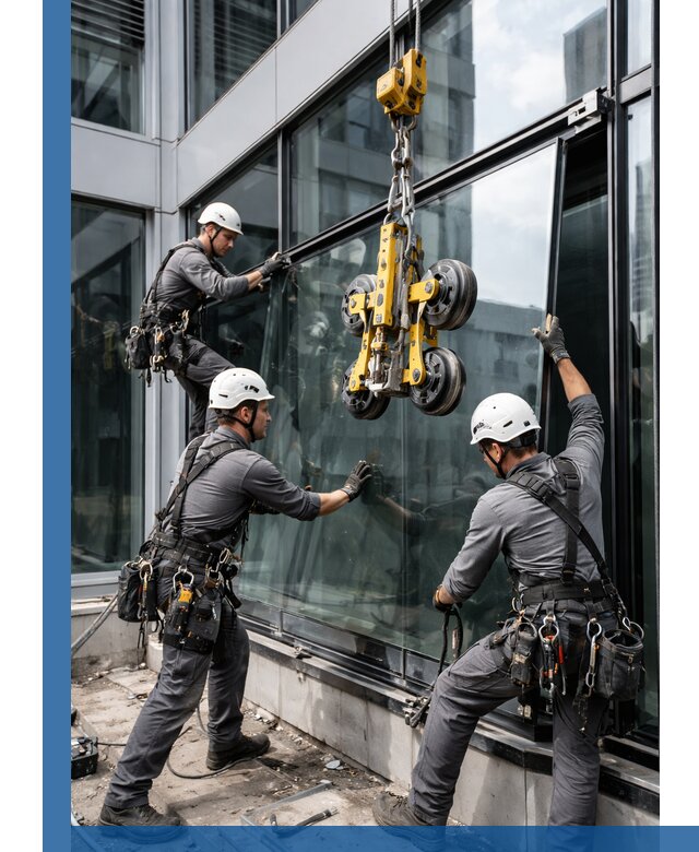 Структурное остекление фасадов в Прокопьевске монтаж и обслуживание