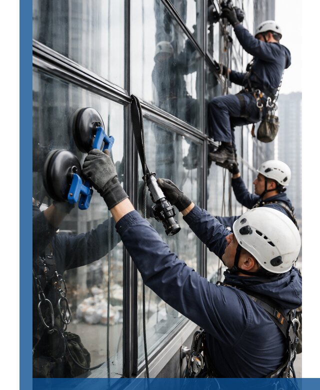 Радиусное остекление фасадов под ключ в Прокопьевске с гарантиями