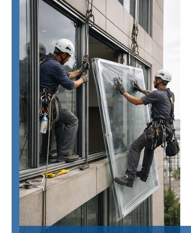 Профессиональная замена стекла в витраже в Прокопьевске с гарантией