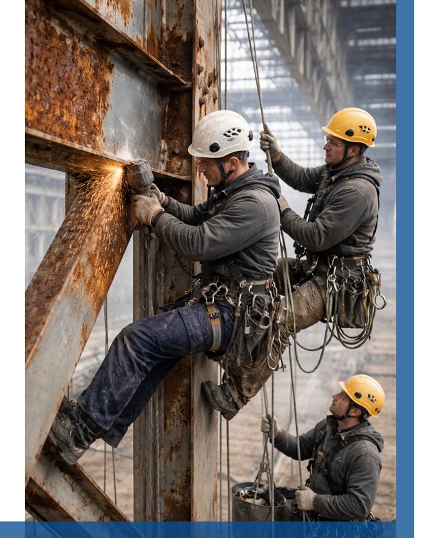 Зачистка металла от ржавчины в Прокопьевске от 362 р. | ВЫСОТНИК-Прк