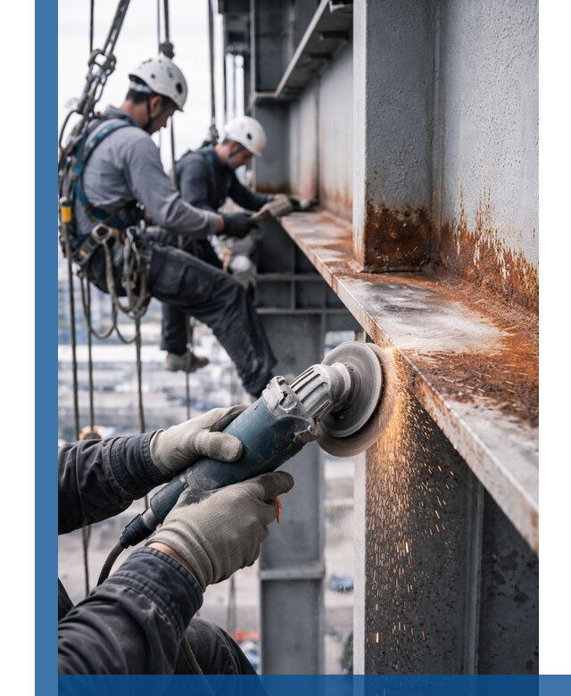 Зачистка металла от ржавчины и подготовка поверхностей в Прокопьевске