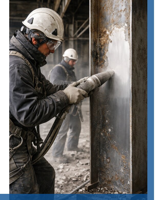 Удаление старой краски с металла в Прокопьевске от 465 р. | ВЫСОТНИК-Прк