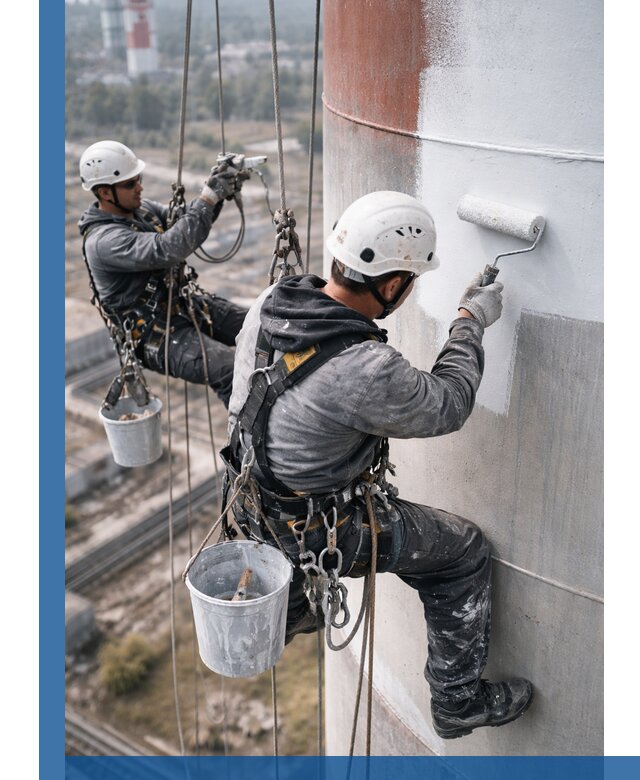 Покраска дымовых труб в Прокопьевске: антикоррозийная защита и восстановление