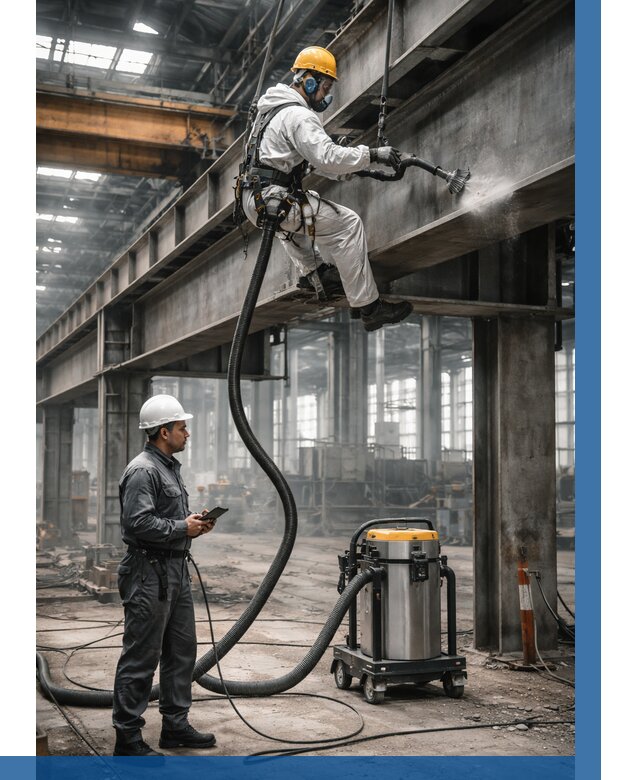 Обеспыливание конструкций в цехе в Прокопьевске от 4342 р. | ВЫСОТНИК-Прк