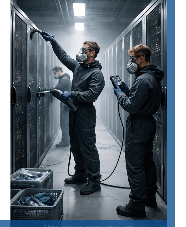 Обеспыливание серверной комнаты в Прокопьевске от 4652 р. | ВЫСОТНИК-Прк