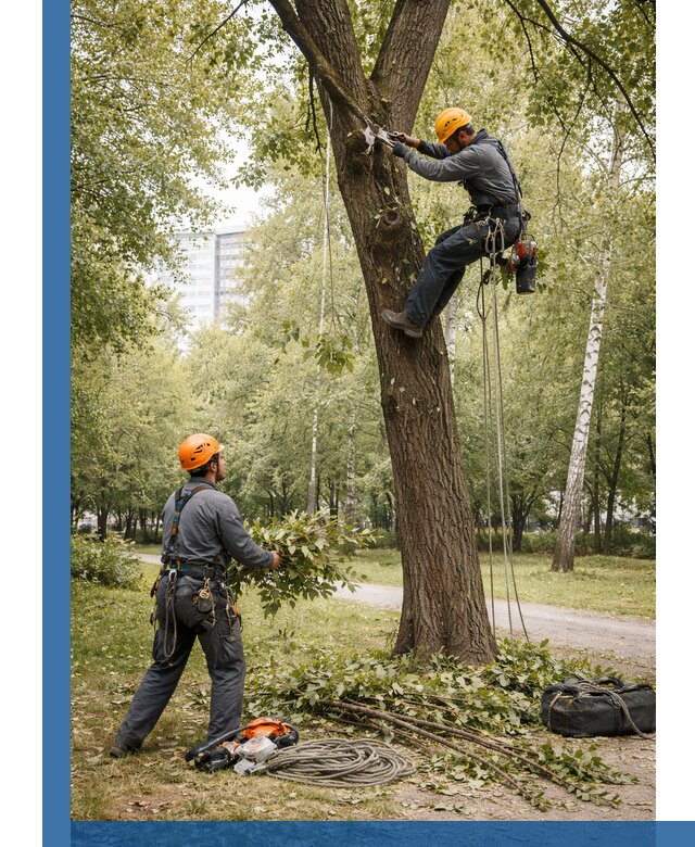 Санитарная обрезка деревьев в Прокопьевске, профессионально и безопасно