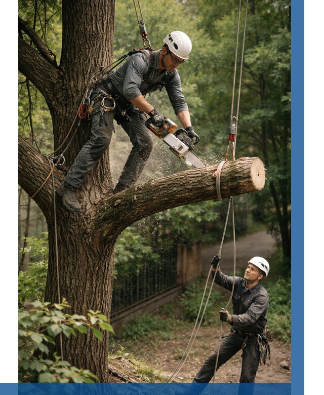 Спил деревьев альпинистами в Прокопьевске от 8270 р. | ВЫСОТНИК-Прк