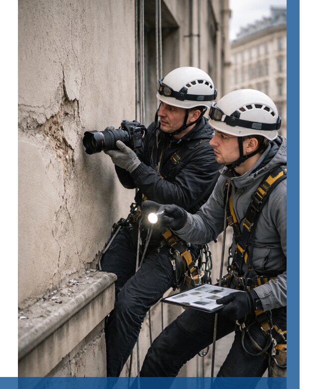 Фотофиксация дефектов фасада в Прокопьевске от 4652 р. | ВЫСОТНИК-Прк