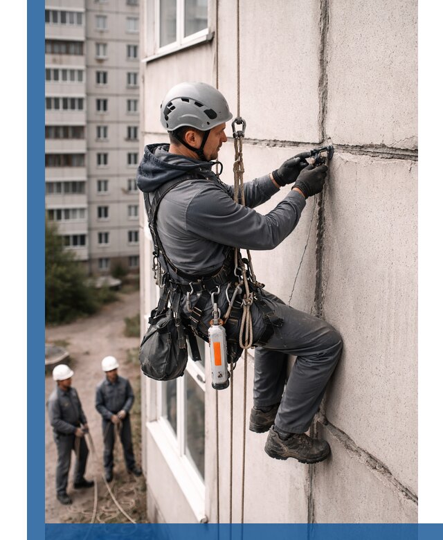 Обследование межпанельных швов и герметизация в Прокопьевске